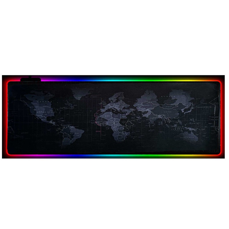 موس پد گیمینگ Gaming Mouse Pad Map 30*80cm RGB نقشه جهان