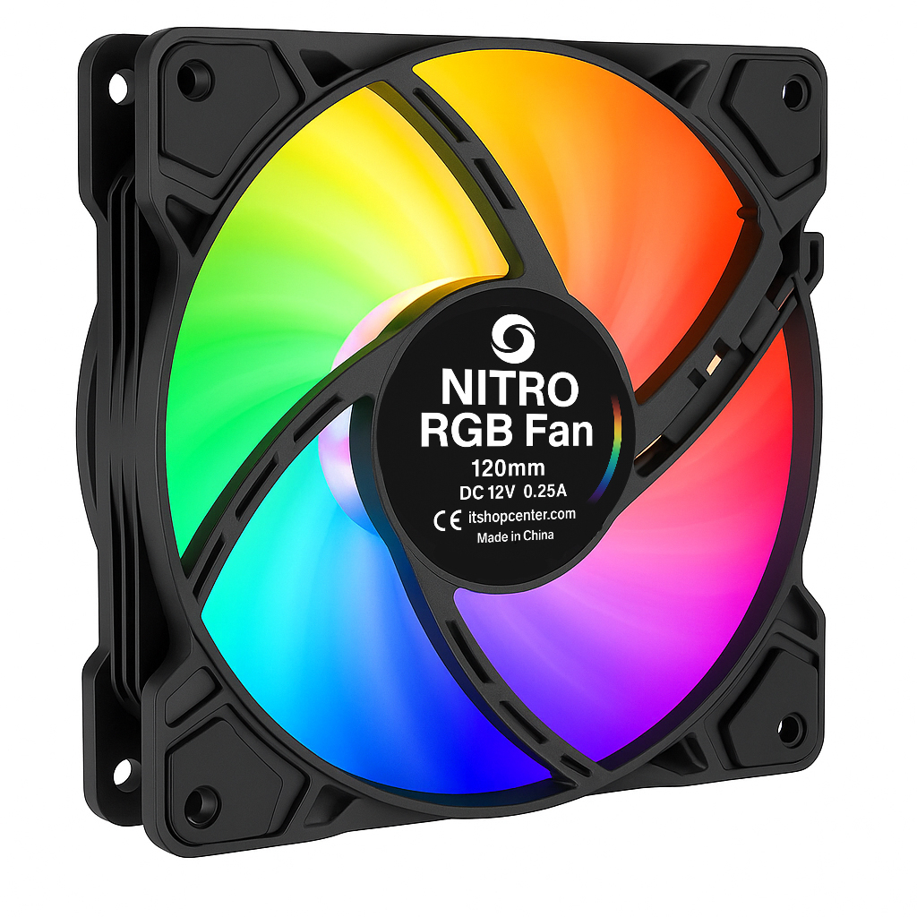 فن کیس ARGB NITRO 120*120 3+4PIN